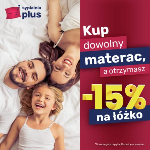 -15% na łóżko w SYPIALNIAPLUS